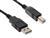 Nyomtató kábel USB A-B 1.8m, fekete